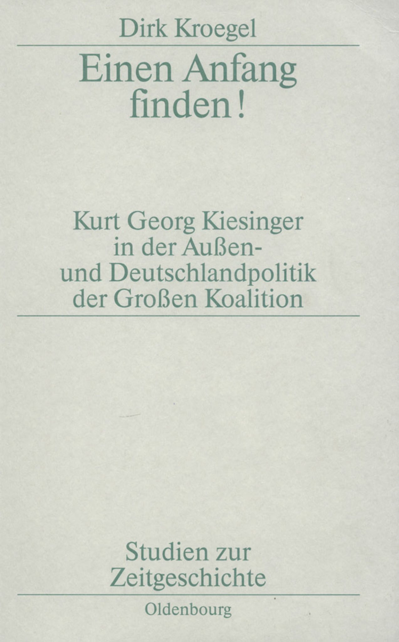 Einen Anfang finden!